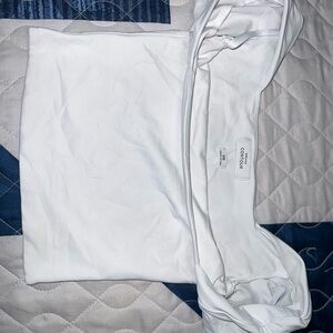 Aritzia White Polo Short Sleeve T-Shirt